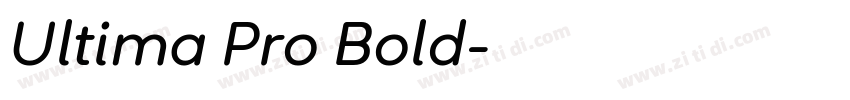 Ultima Pro Bold字体转换